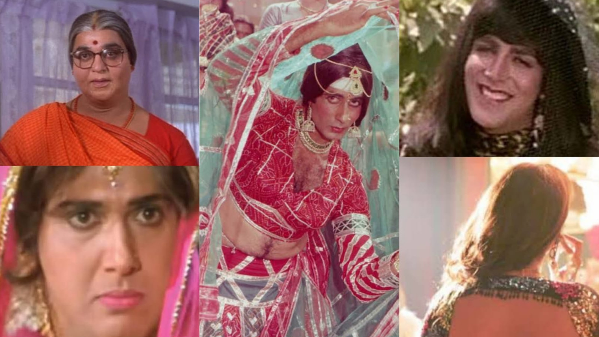 From Amitabh Bachchan in “Laawaris” to Ayushmann Khurrana in “Dream Girl 2,” here are 5 instances where male superstars have slayed in women’s garbs