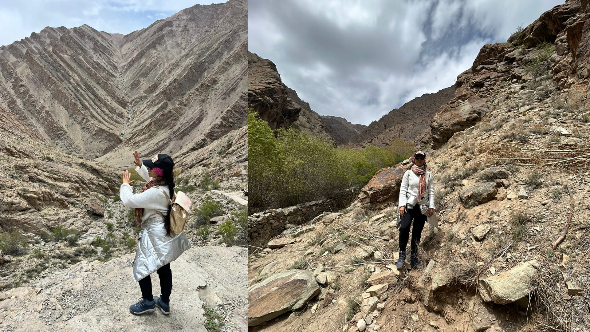 Is Tanishaa Mukerji Trekking In The Mountains of Ladakh?