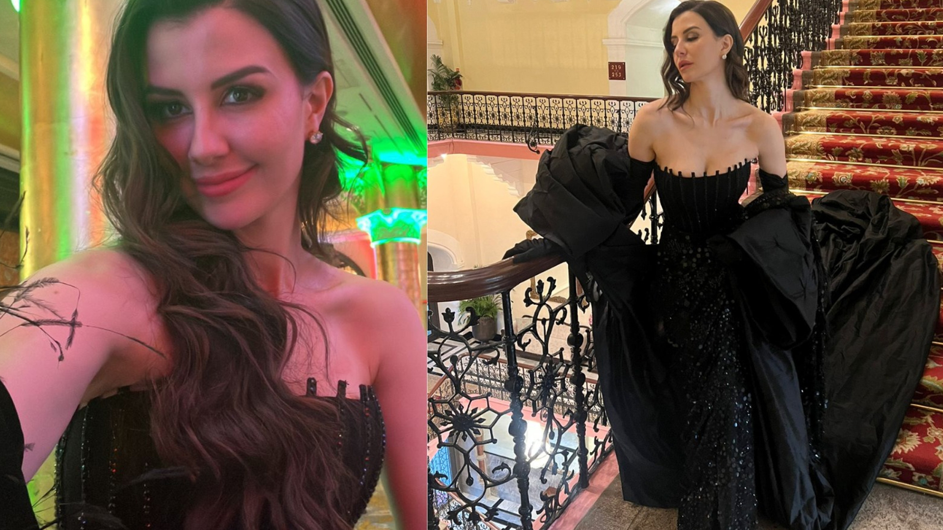 Giorgia Andriani Looks Magnificent In Manish Malhotra’s Black Strapless Dress As She Celebrates Italian National Day – Check Now