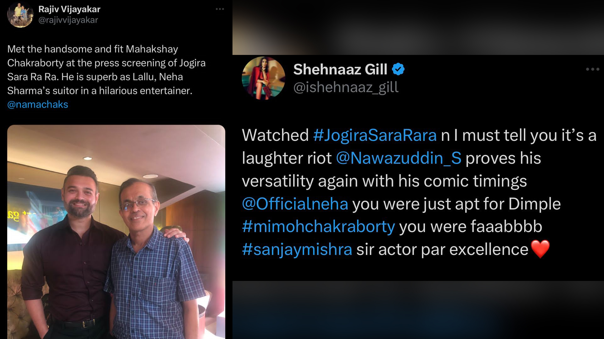 From Shehnaaz Gill to Rajiv Vijayakar to Many Others Flood In Appreciation And Praises For Mimoh Chakraborty For His Performance in Jogira Sara Ra