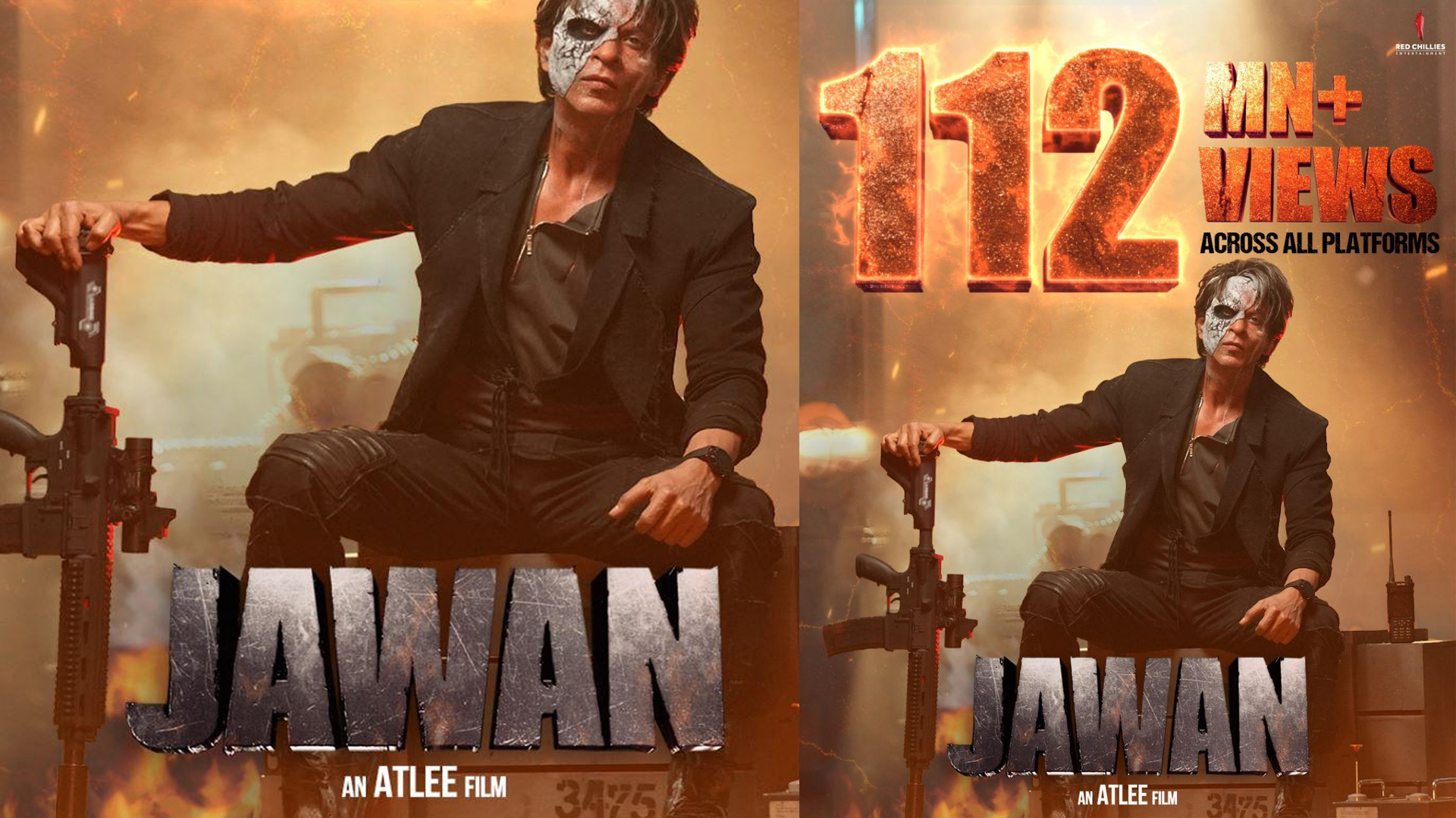 SRK’s Jawan Prevue Shatters all previous records! As the video with the highest views ever in 24 hrs for any Indian Film