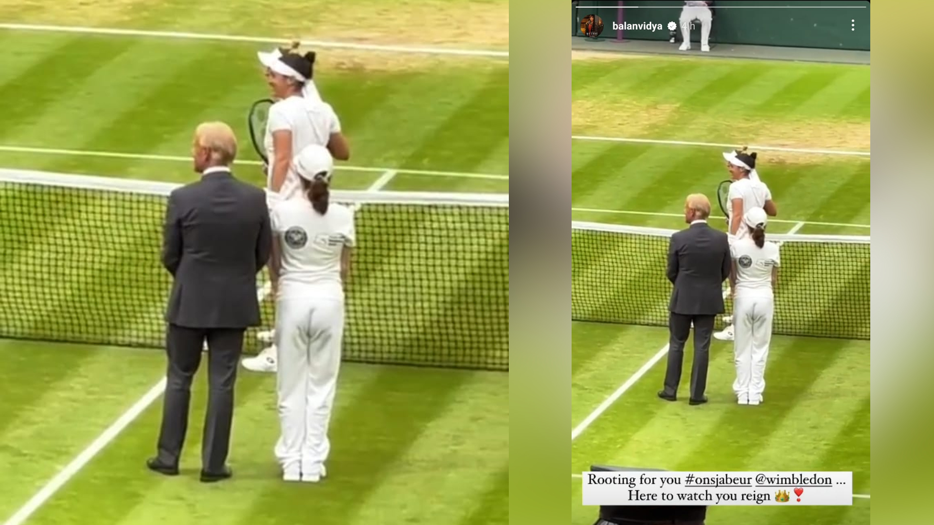 Vidya Balan’s Shares Her Enthusiasm for Tennis: Supporting Ons Jabeur at Wimbledon