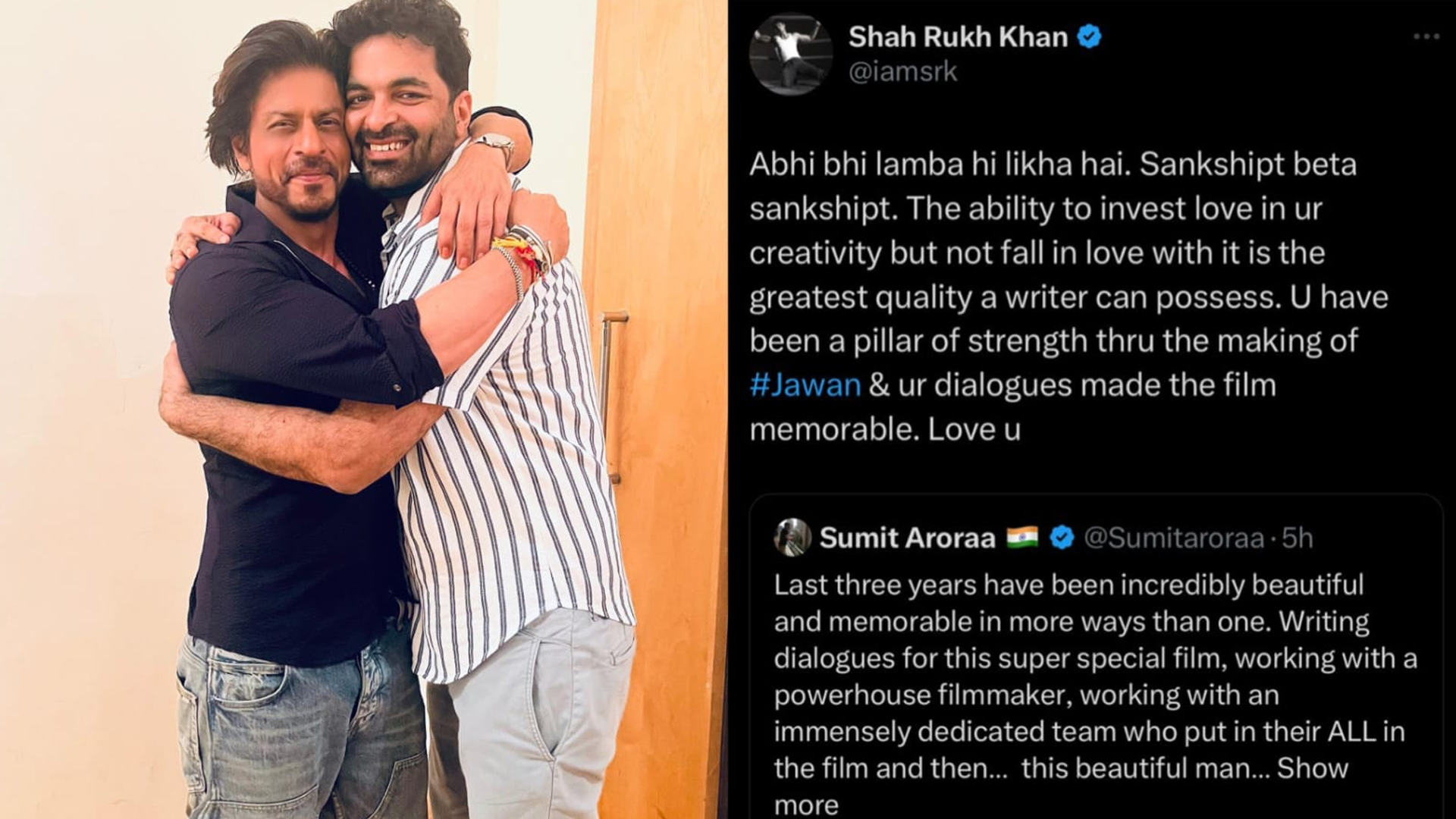 Shah Rukh Khan’s Twitter Praise for Sumit Arora is Full Of Love and Admiration