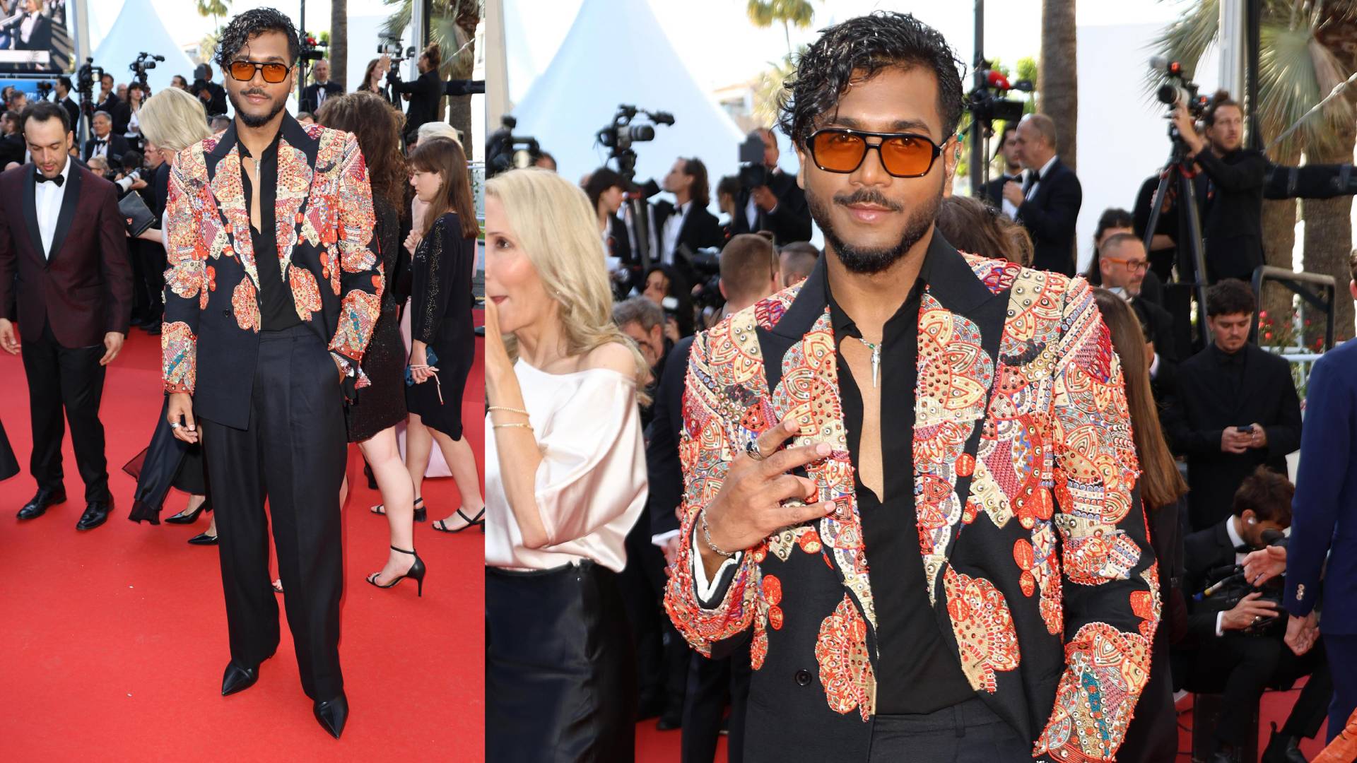 Singer King Walks The Red Carpet As The First-Ever Indian Pop Artist at Cannes Film Festival