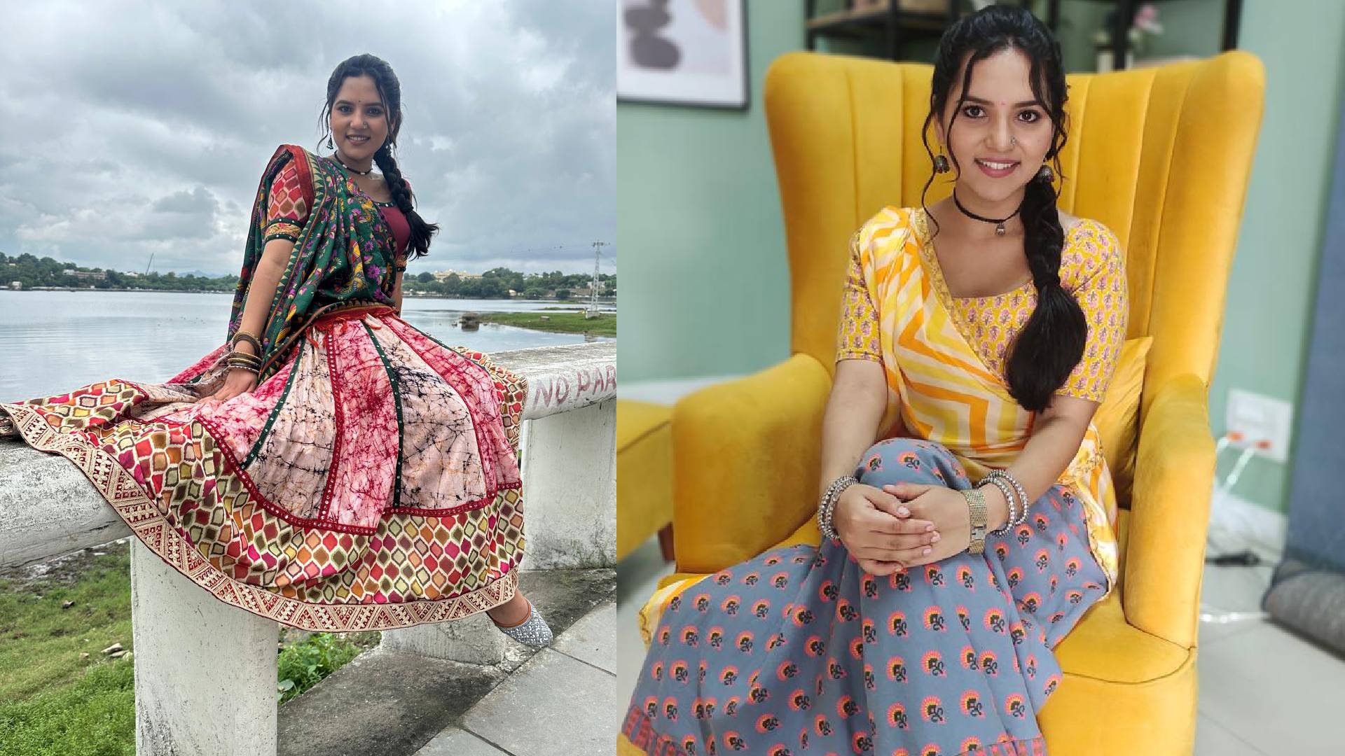 Priya Thakur’s vibrant ghagra cholis capture the essence of Vasudha’s Rajasthani charm