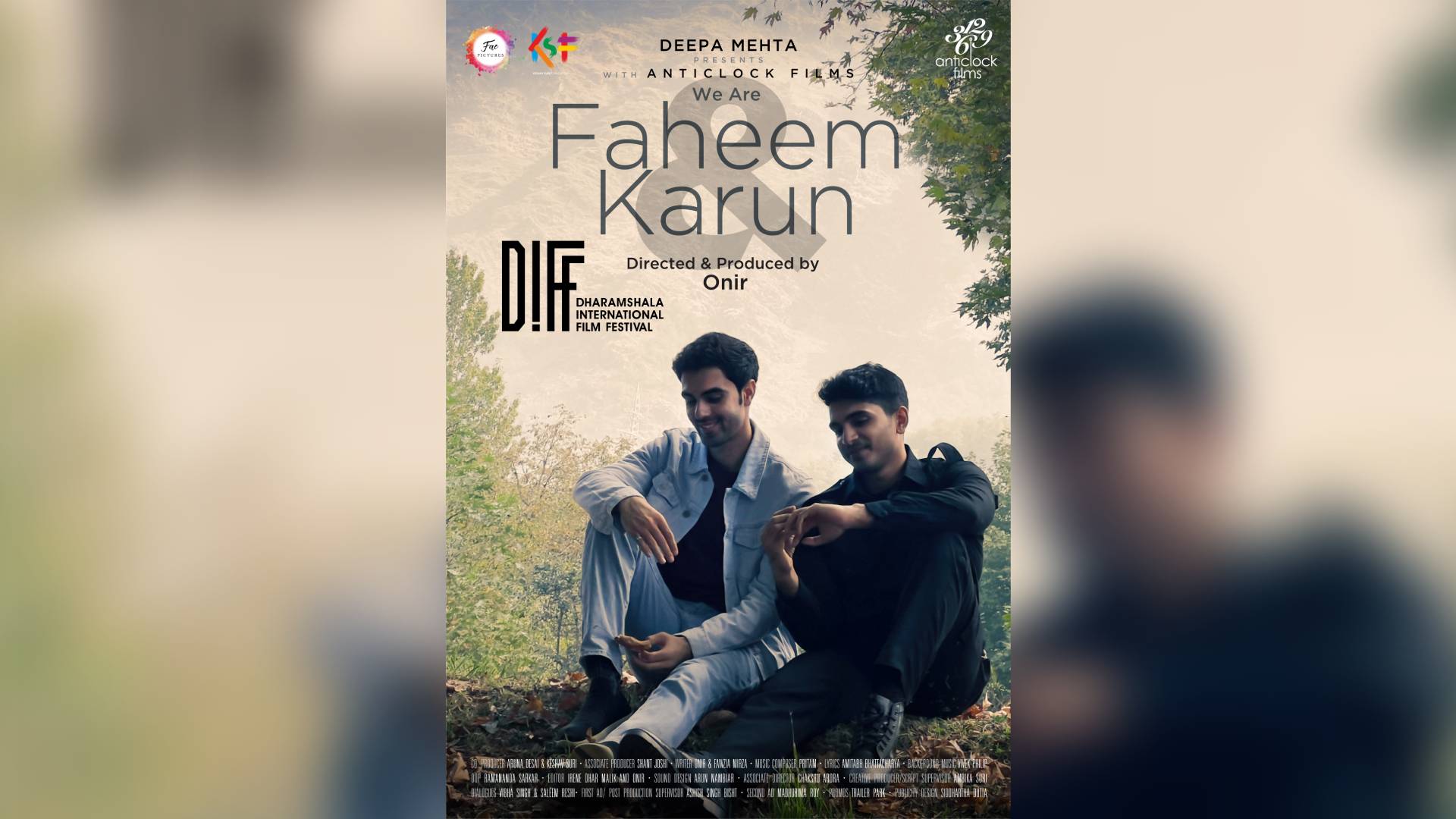 National Award-Winning Director Onir’s ‘We Are Faheem & Karun’ starring Kashmiri Talent Mir Tawseef to premiere at Dharamshala International Film Festival