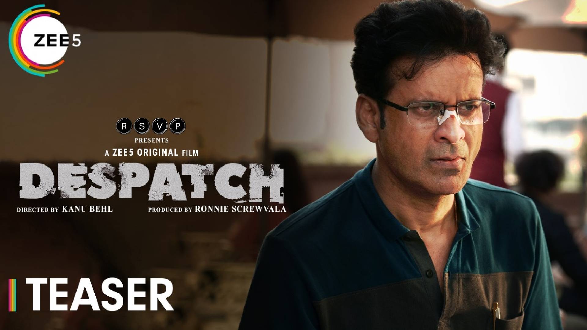 ZEE5 is India’s youngest OTT platform and a ZEE5 unveiled the teaser of its upcoming original film ‘Despatch’ at IFFI 2024; Starring Manoj Bajpayee, the film will premiere on 13th December