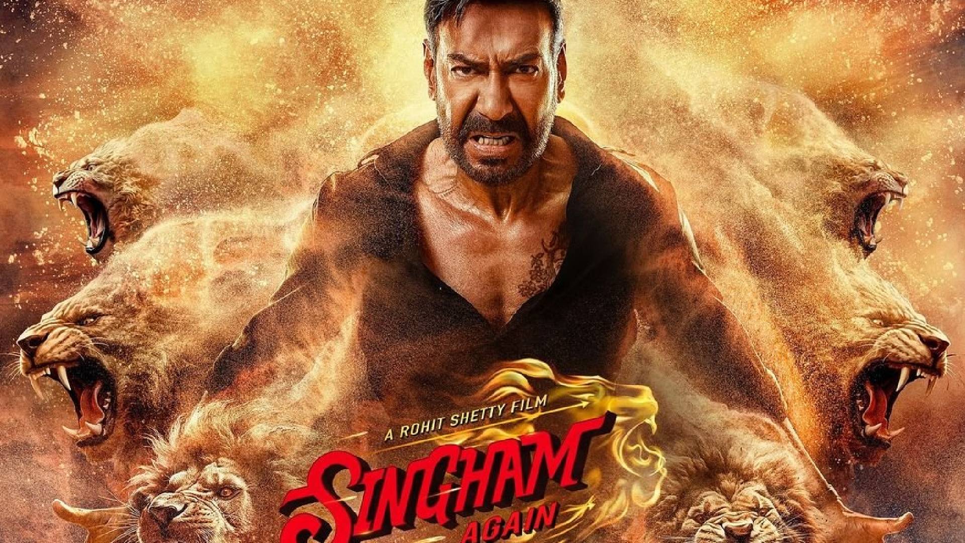 Singham Again emerges the No 1 Diwali film with Opening Day Worldwide Gross Collection of INR 65 crore and India Net of INR 43.7 crore