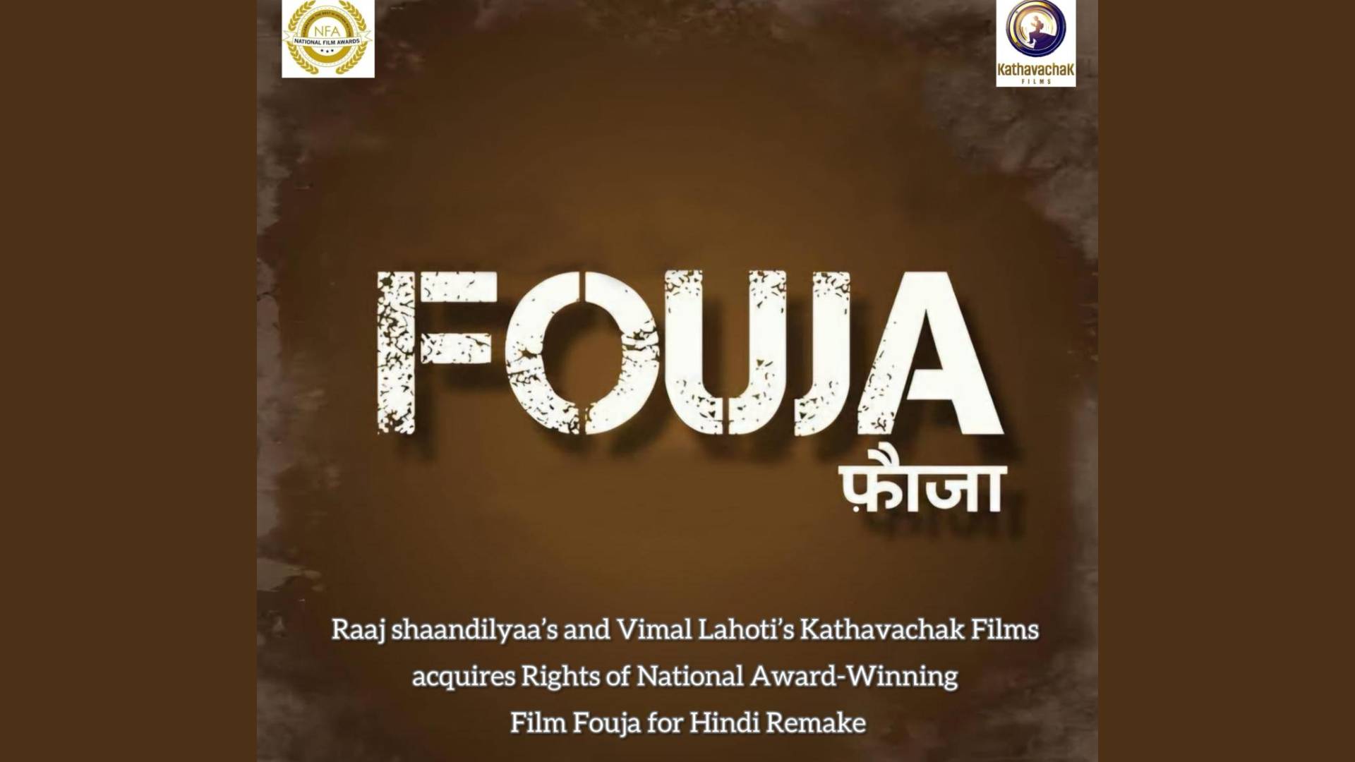 National Award-Winning ‘Fouja’ to Get Hindi Remake by Raaj Shaandilyaa and Vimal Lahoti