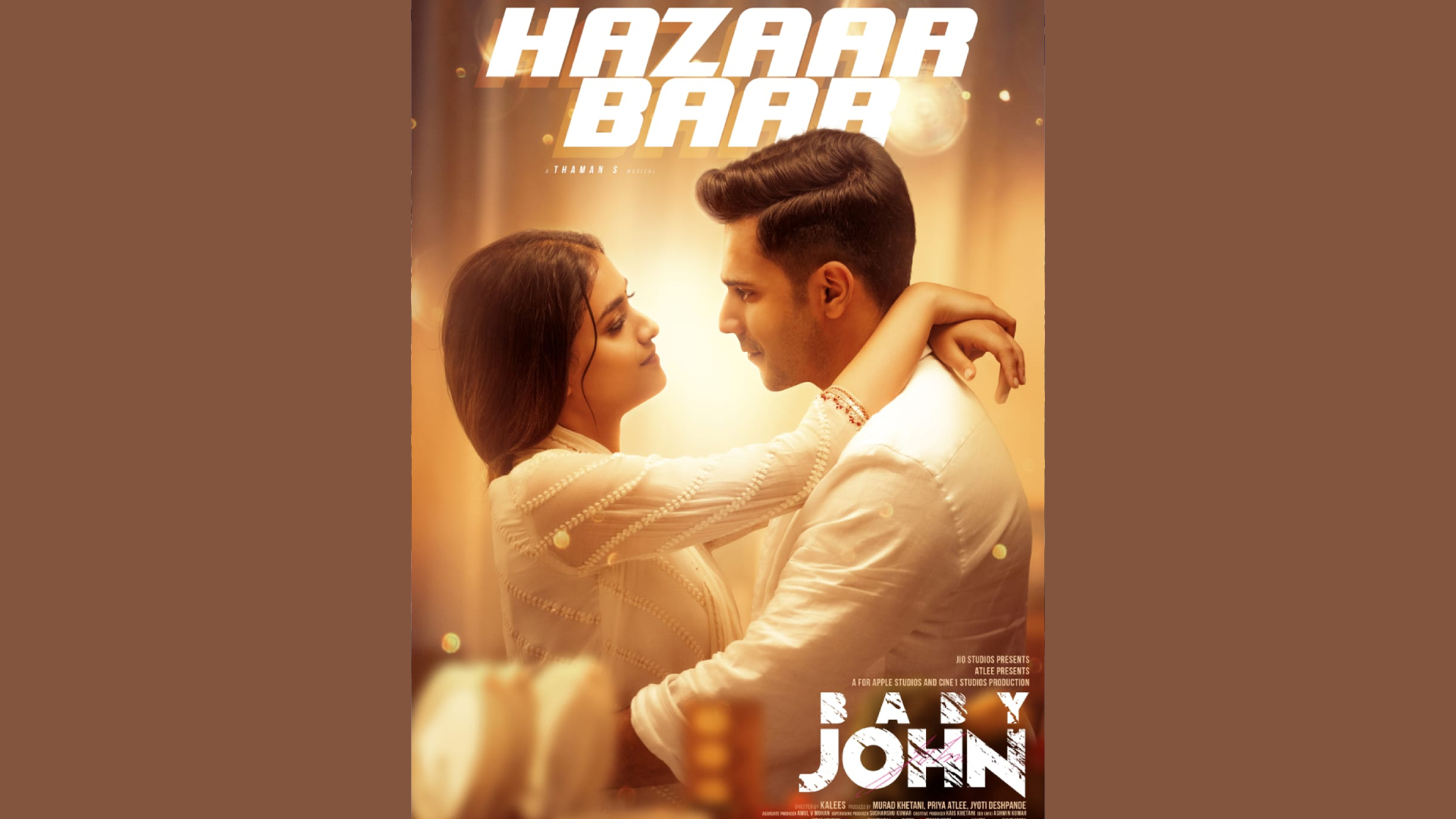 Experience the Magic of Romance with Hazaar Baar, the Love Ballad of the Year from Baby John