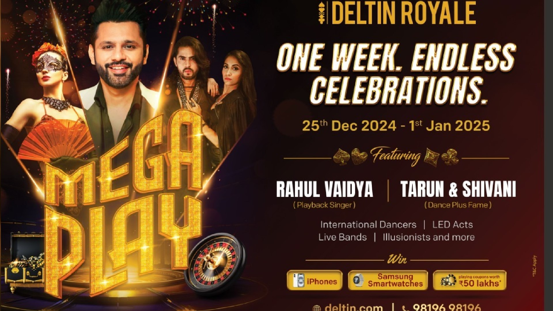 Deltin is all set to kick-off ‘MegaPlay’ in Goa with Six Days of Spectacular Entertainment