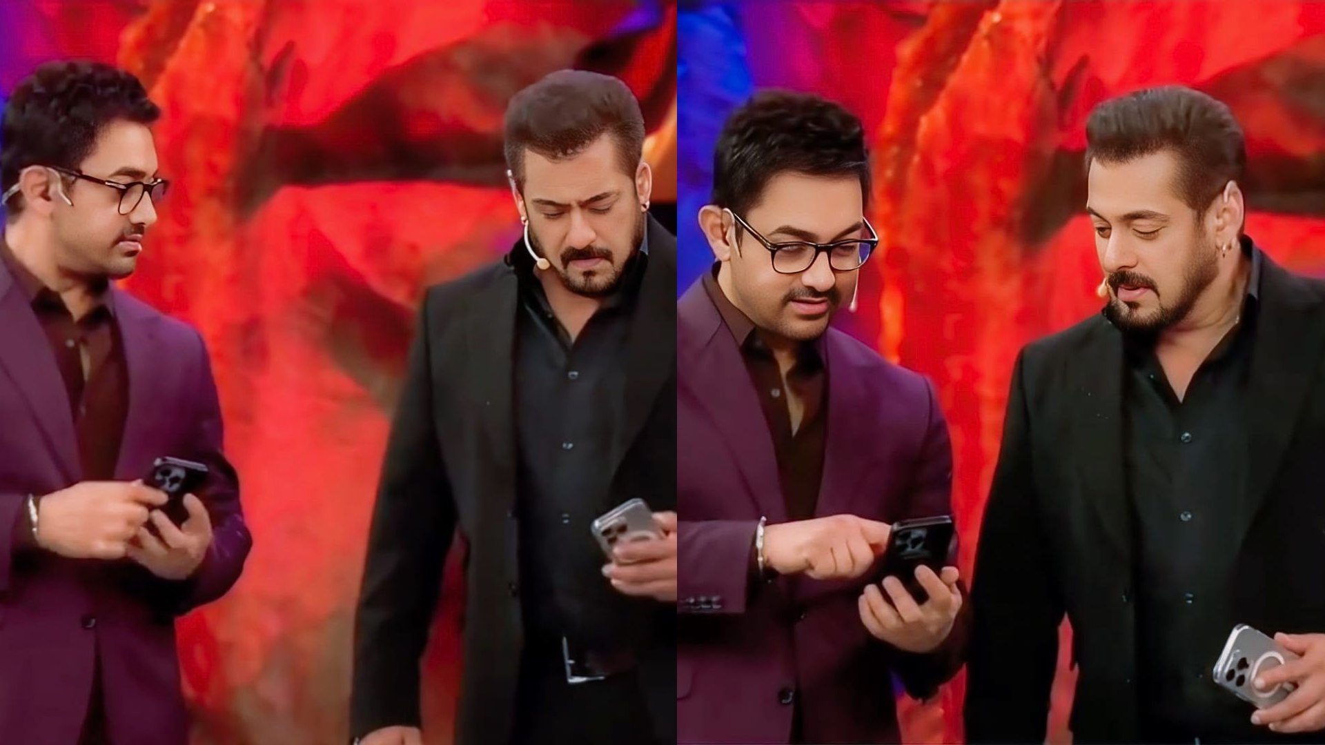 Salman Khan and Aamir Khan Go The Loveyapa Way, Swap Phones, and Exchange a Hilarious Banter on Bigg Boss 18 Grand Finale!