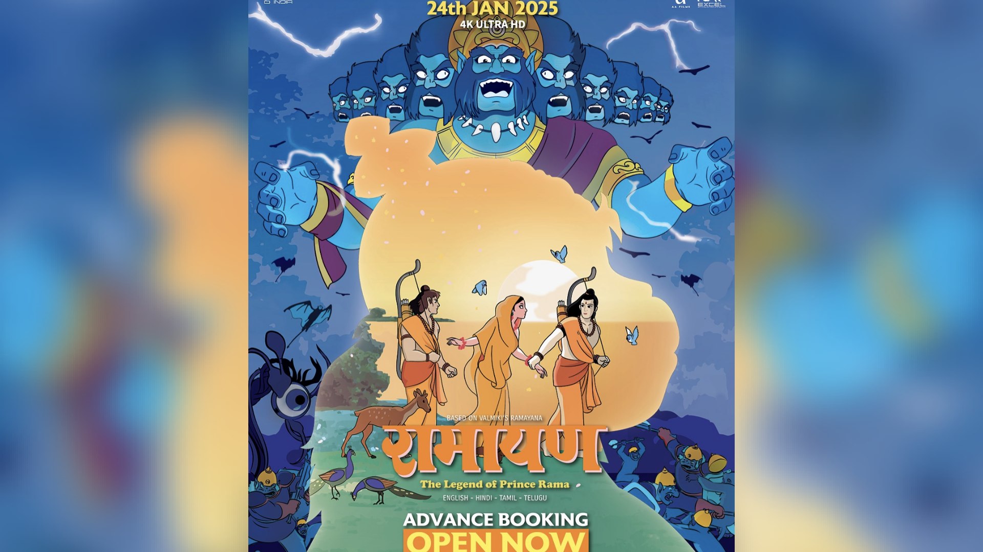 Advance Bookings Open!  Ramayana: The Legend of Prince Rama Releases Tomorrow in Theatres