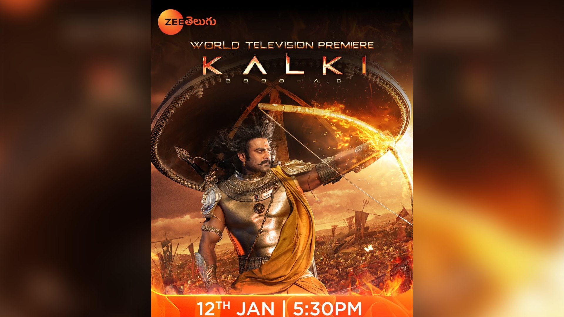 Zee Telugu to premiere global blockbuster Kalki 2898 AD in Telugu language on 12th January!