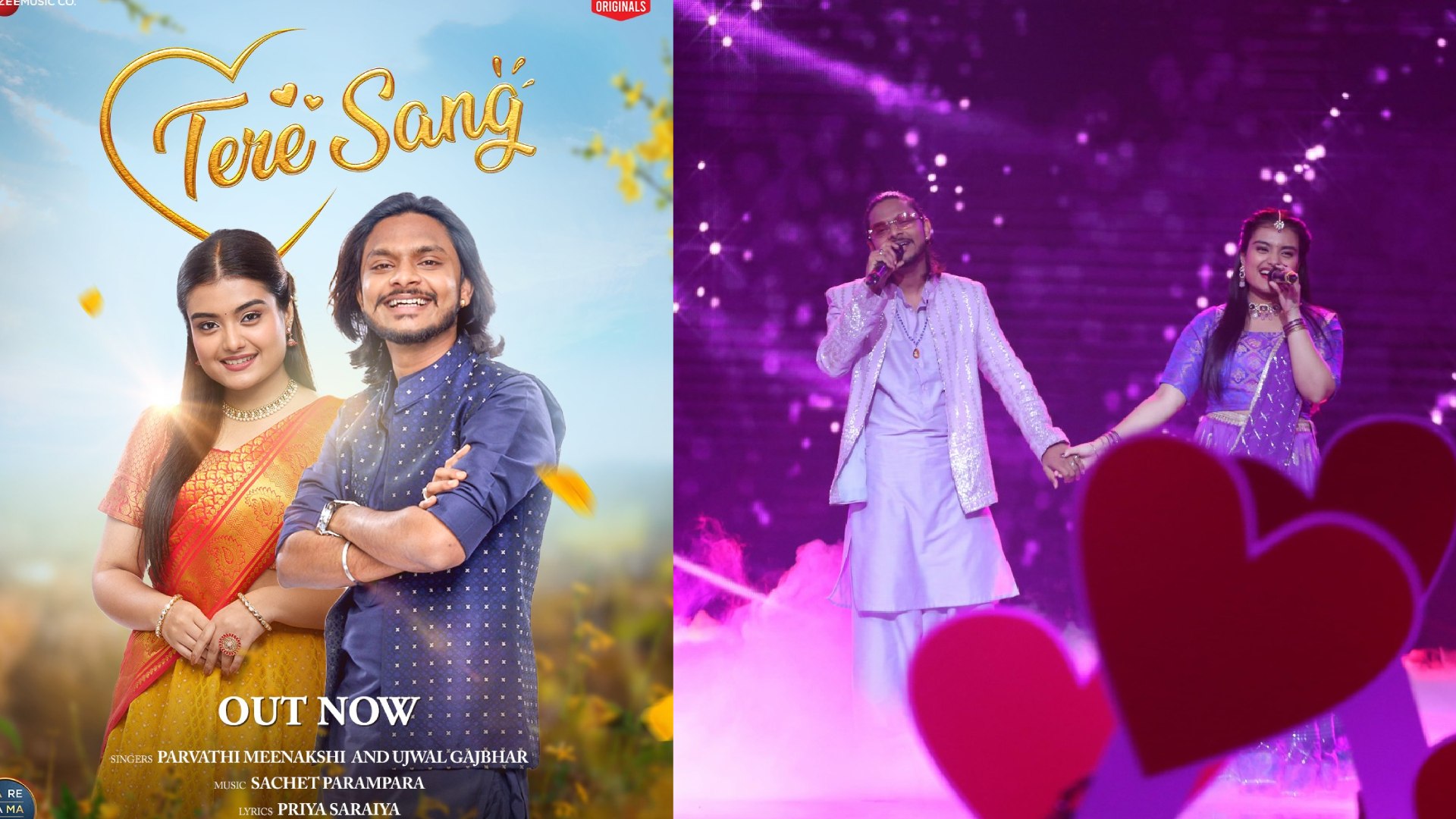 Composed by Sachet and Parampara – Sa Re Ga Ma Pa contestants Ujwal and Parvathi bag their first OG song – ‘Tere Sang’