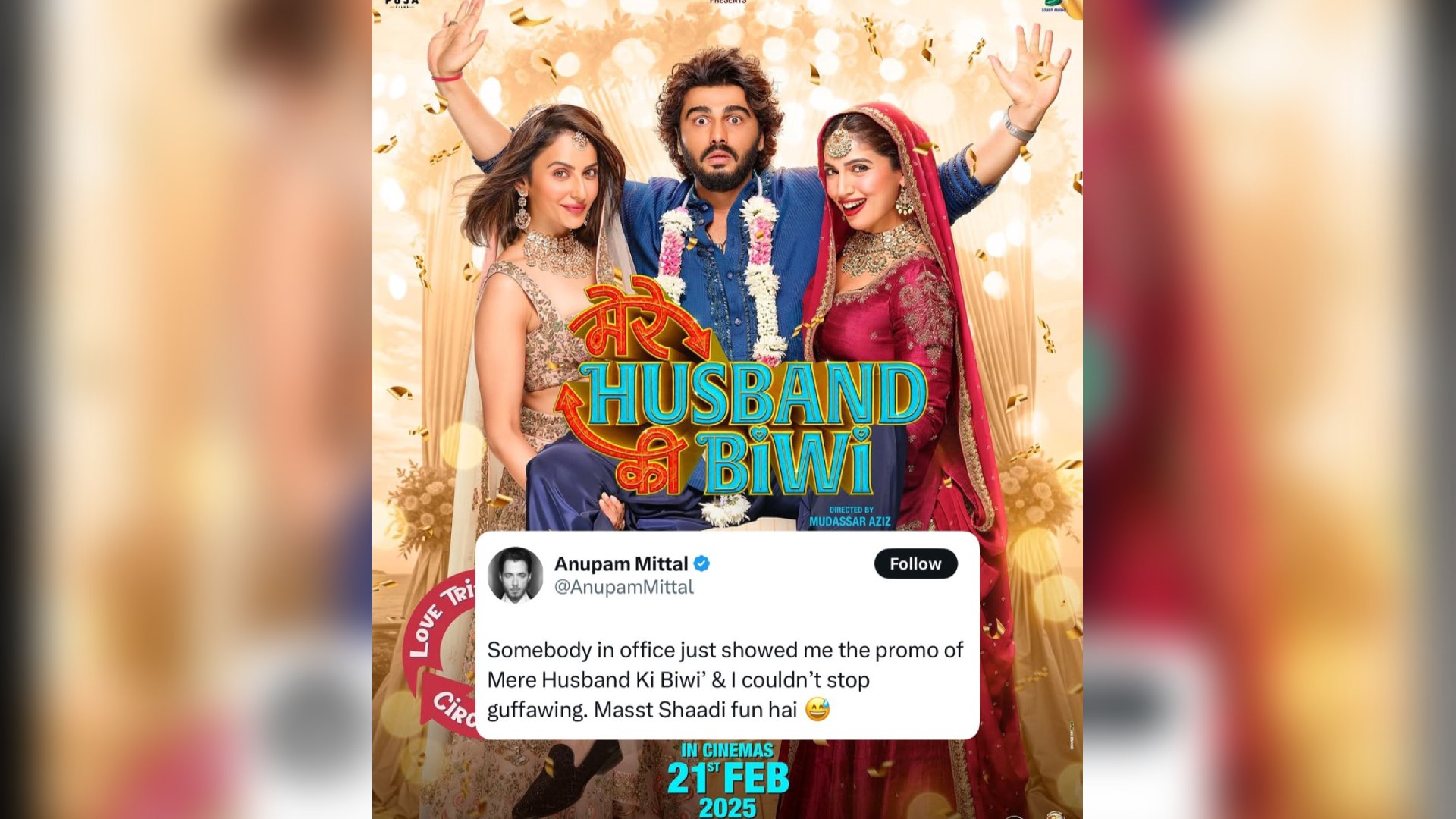 Anupam Mittal REVIEWS the quirky trailer of ‘Mere Husband Ki Biwi’: I couldn’t stop guffawing