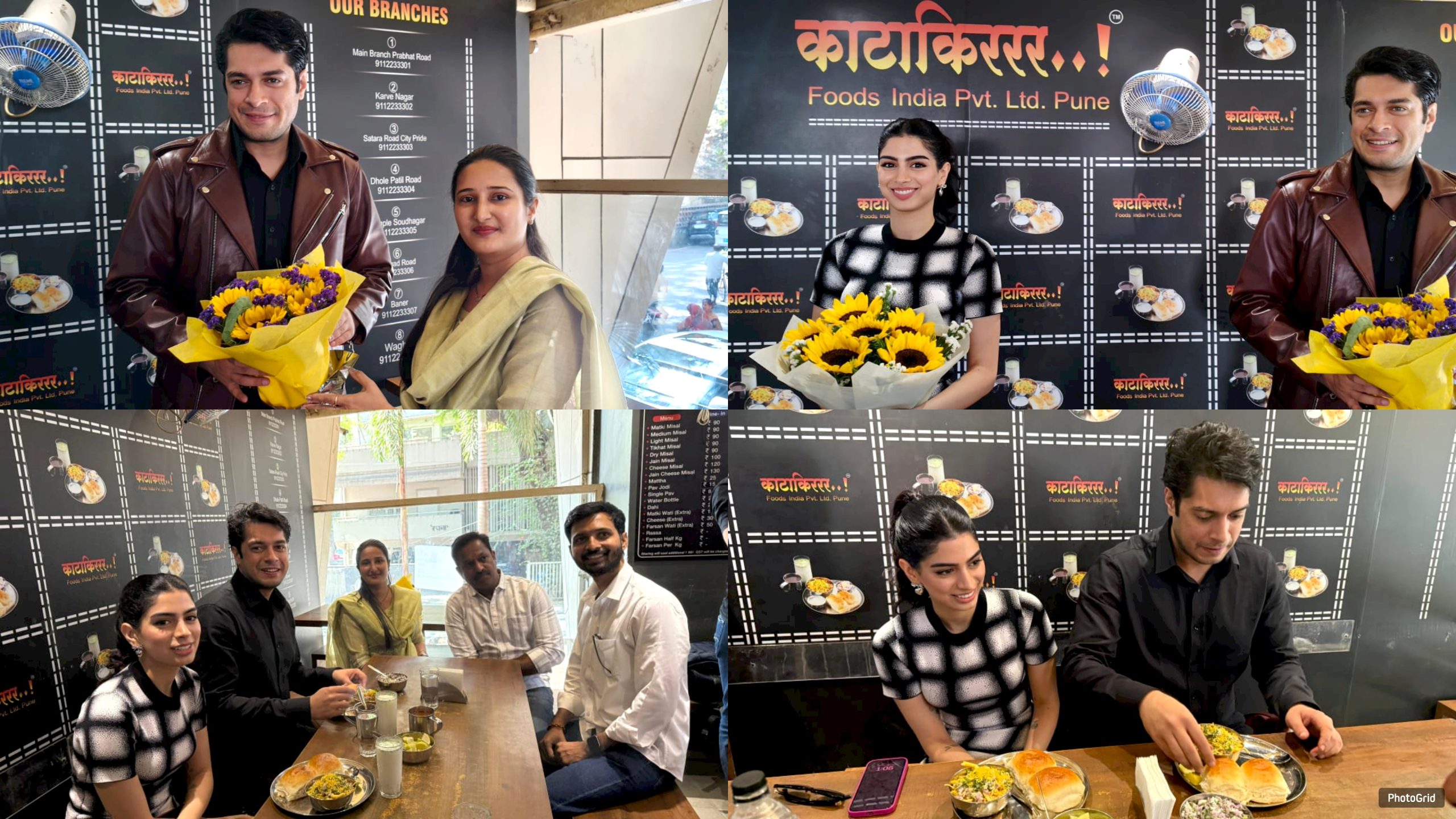 Junaid Khan and Khushi Kapoor enjoy some ‘Misal Pav’ as they visit Pune to promote their upcoming film Loveyapa