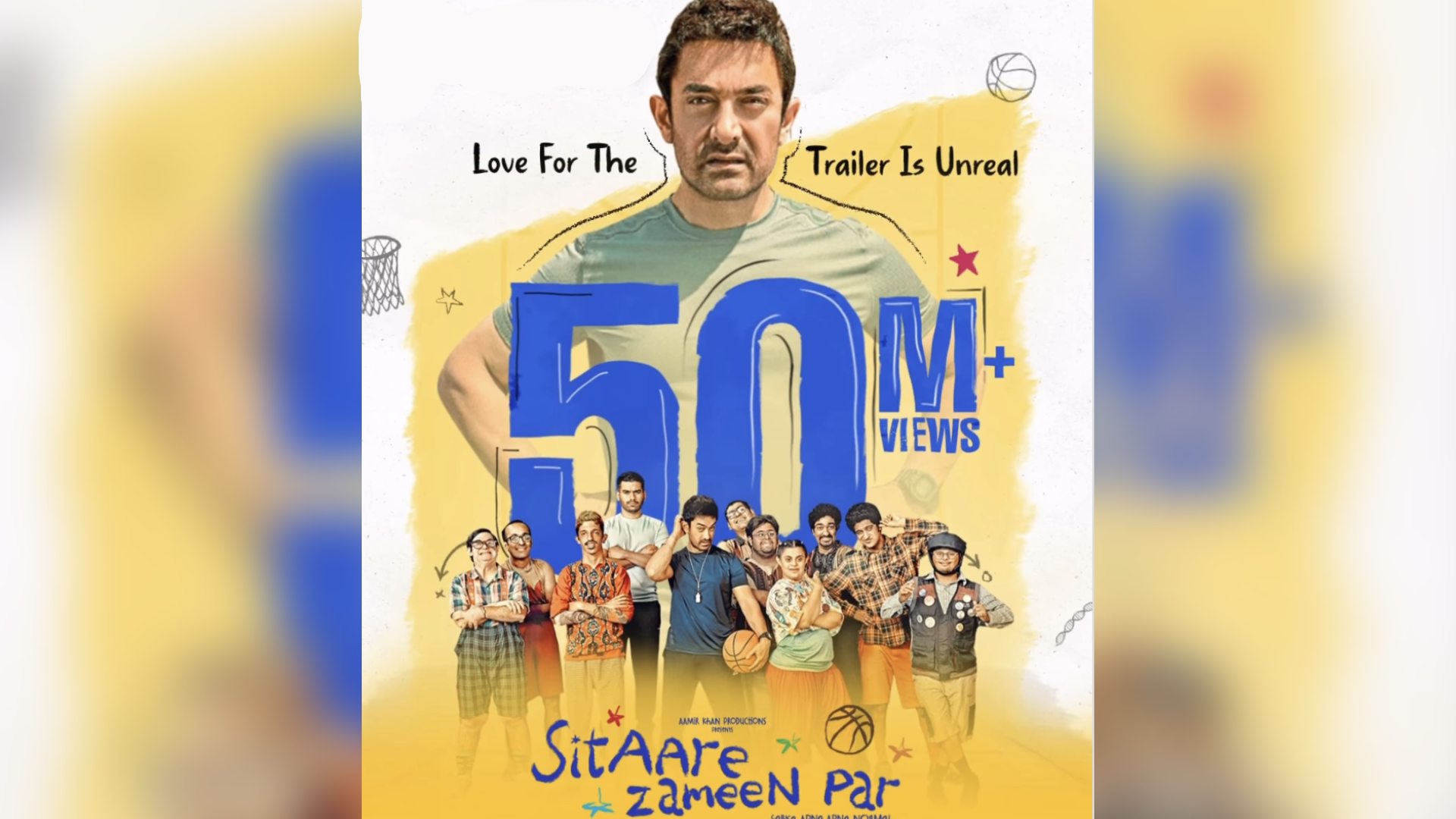 Sitaare Zameen Par’s trailer is getting an abundance of love! Garners 50 million+ views!