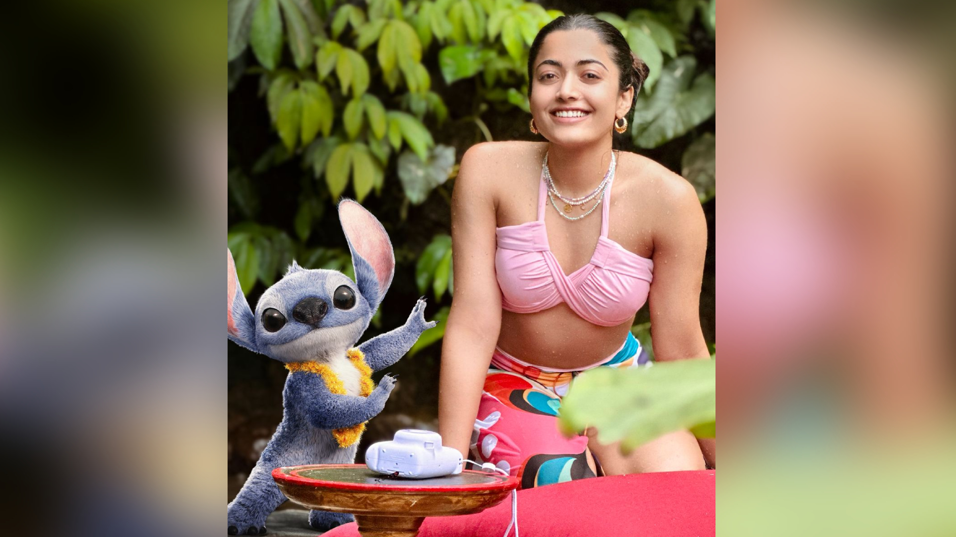Rashmika Mandanna and her new BFF Stitch in one frame! Where are they holidaying?