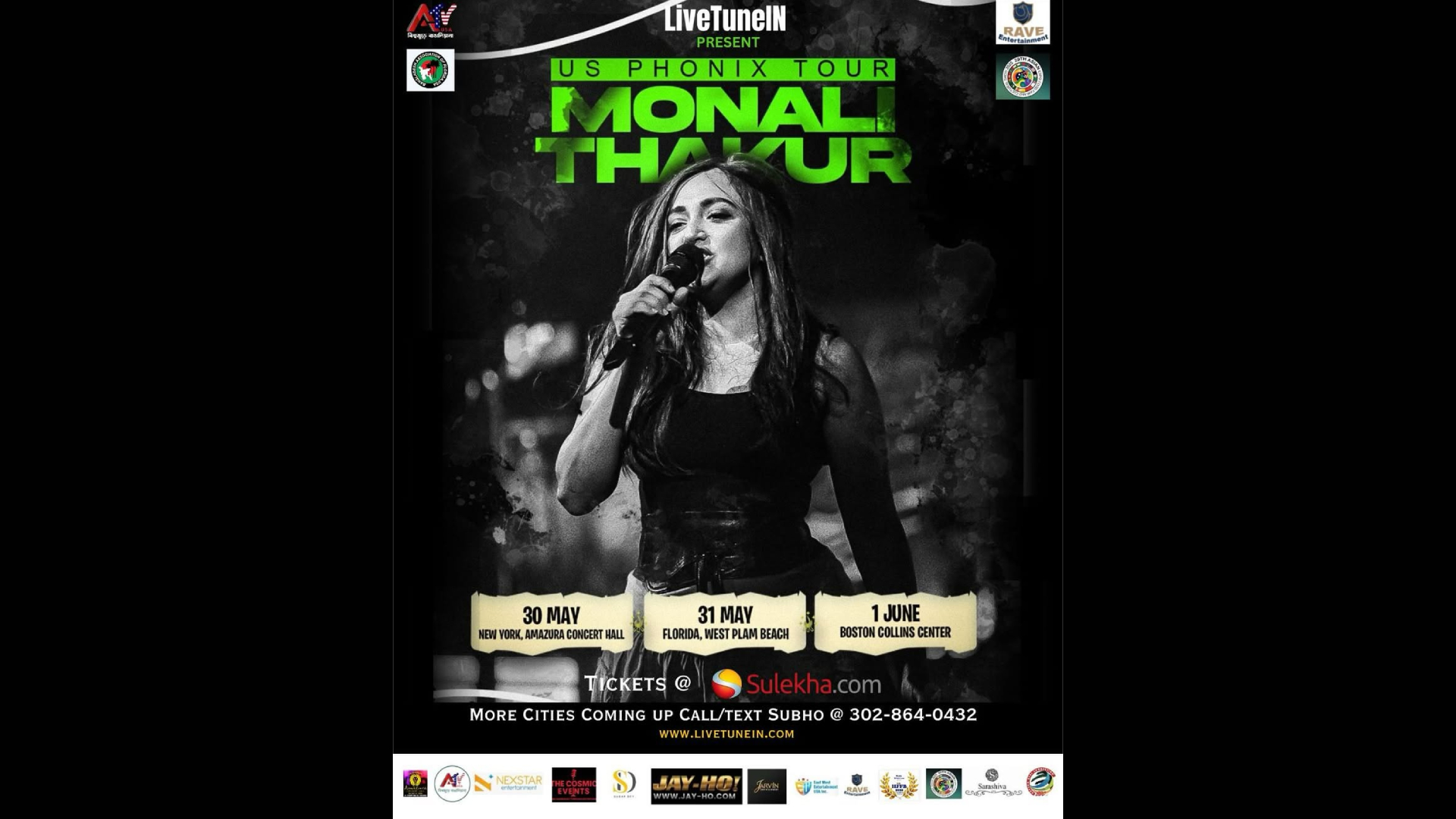 Monali Thakur announces US Tour in NYC, Boston and Florida!
