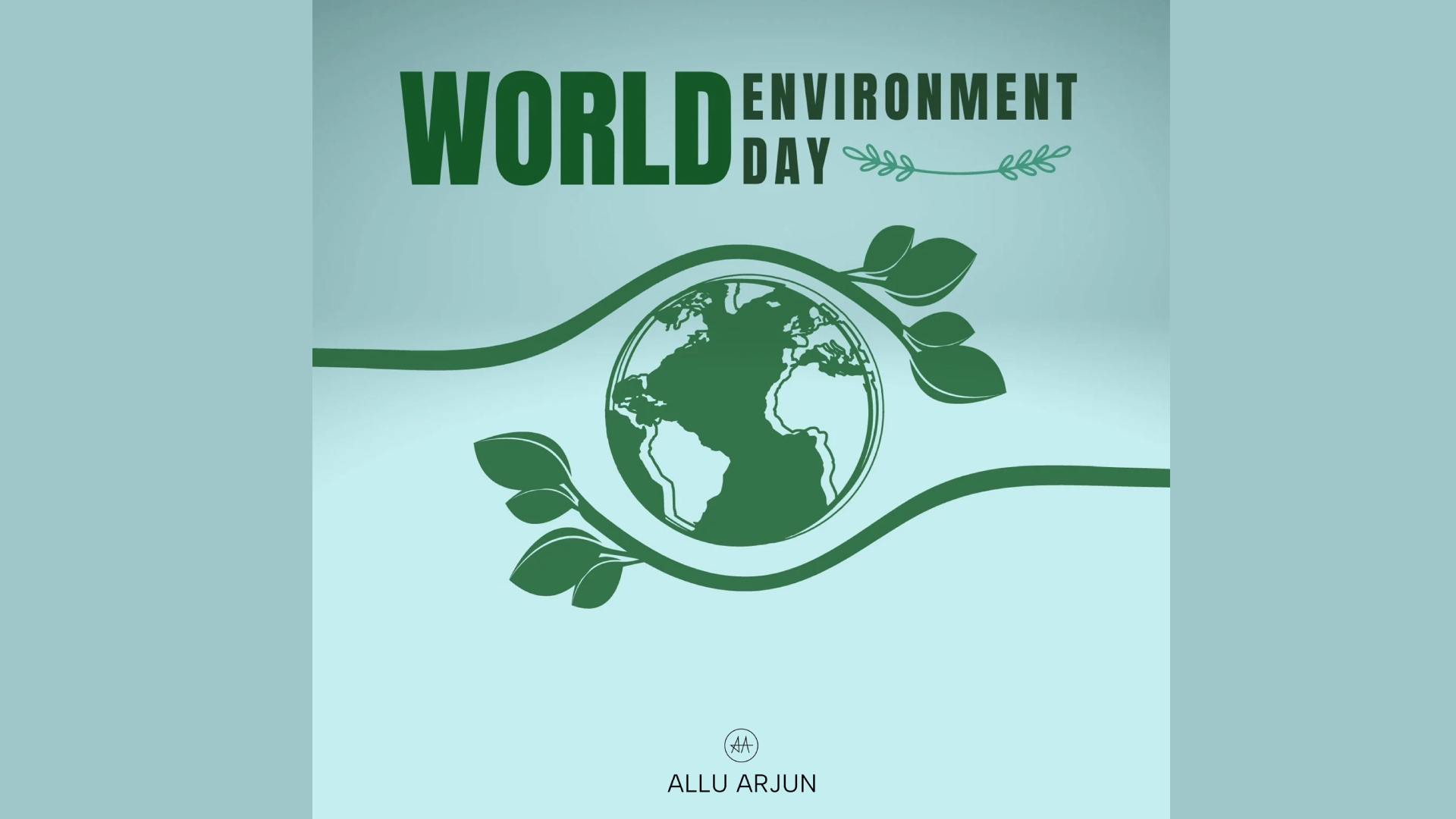 “Let’s unite to make our planet clean and green” Says Allu Arjun while marking, World Environment Day!