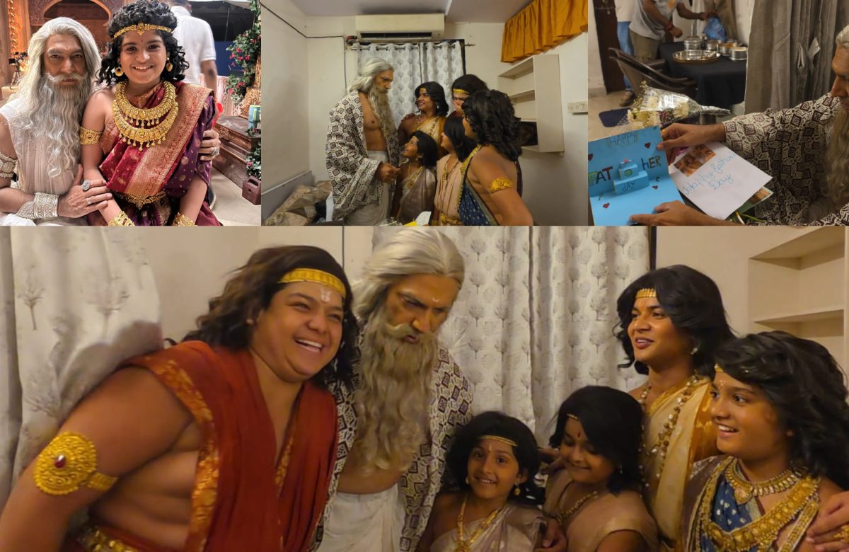 “The sweet surprise of handmade cards, chocolates and a beautiful bouquet from the young cast truly made my day” says Manish Wadhwa of Sony SAB’s Hastinapur Ke Veer
