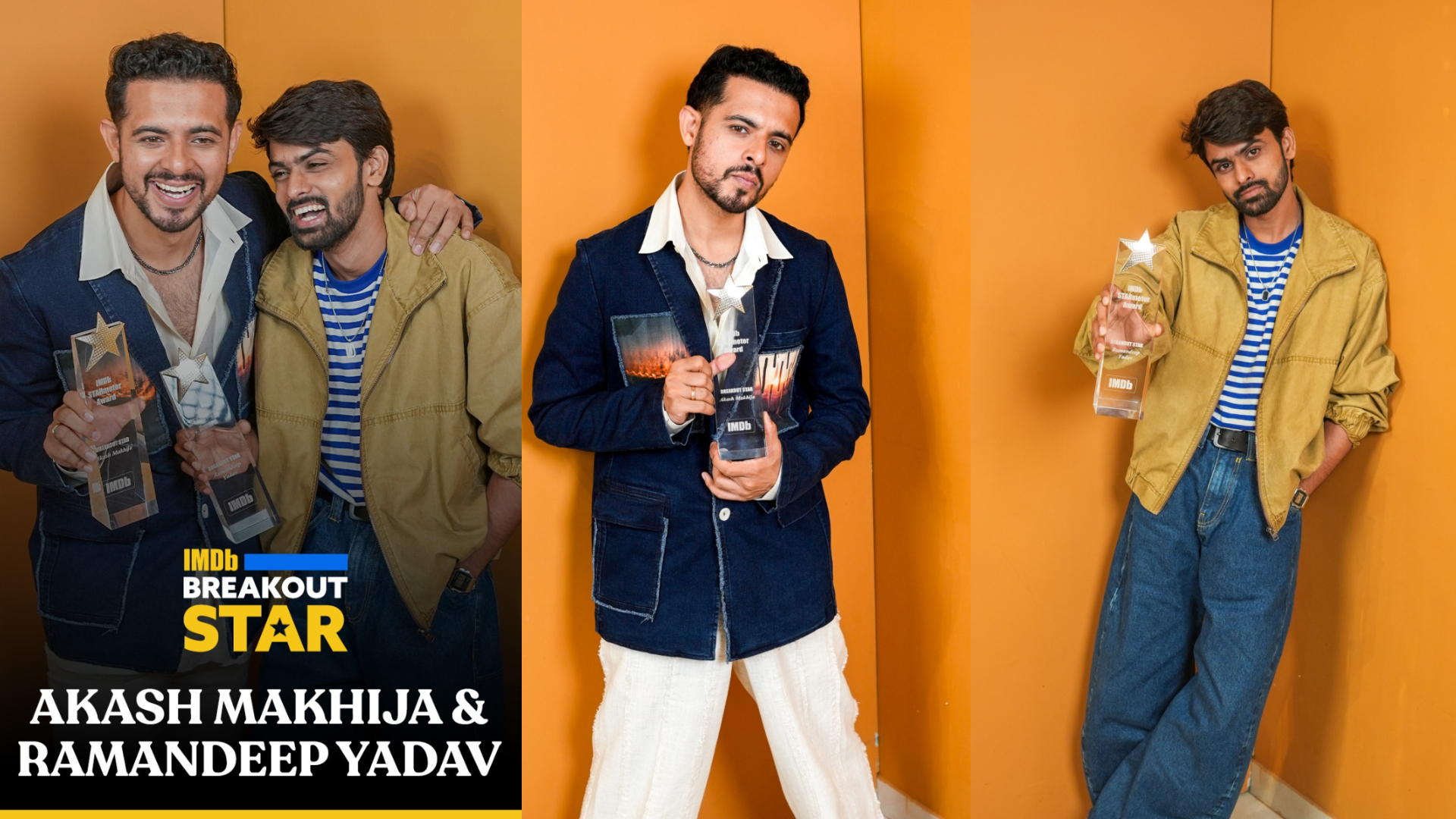 Raakh Co-Stars Akash Makhija and Ramandeep Yadav Receive IMDb STARmeter Awards, Marking a First in Their Acting Careers