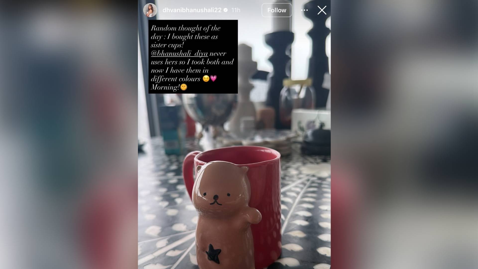 Dhvani Bhanushali Kickstarts her Midweek Morning with a Wholesome Banter with her Sister Over “Sister Cups” & It’s Too Cute for Words