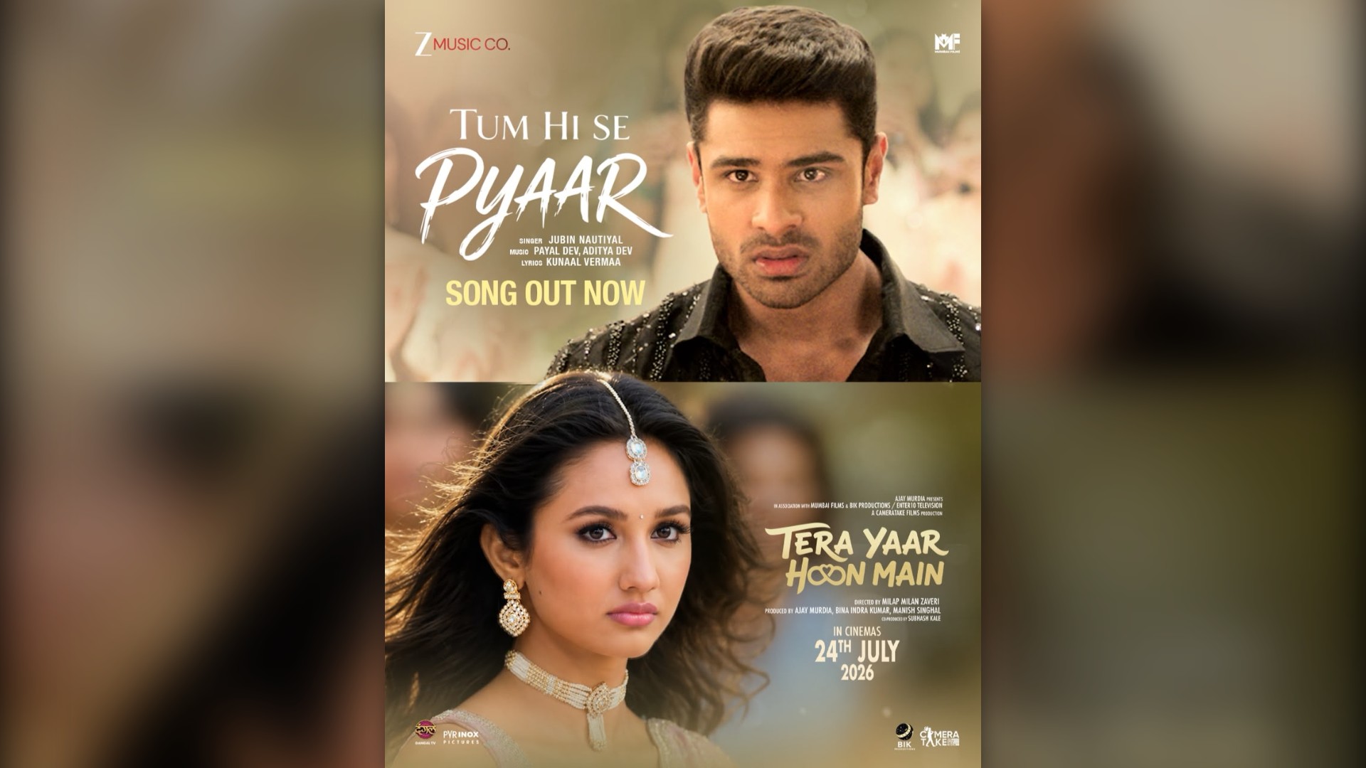 ‘Tum Hi Se Pyaar’ Out Now: Aman Indra Kumar and Akanksha Sharma Bring Heartbreak Alive in Tera Yaar Hoon Main as the Team Behind ‘Tum Hi Aana’ Returns