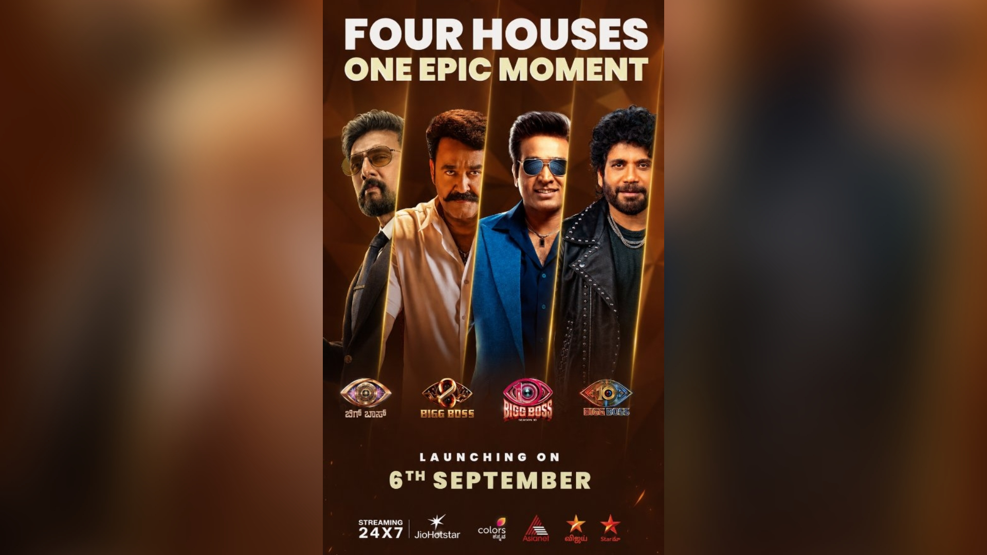 JIOSTAR BRINGS FOUR SUPERSTARS TOGETHER FOR ONE EPIC BIGG BOSS MOMENT