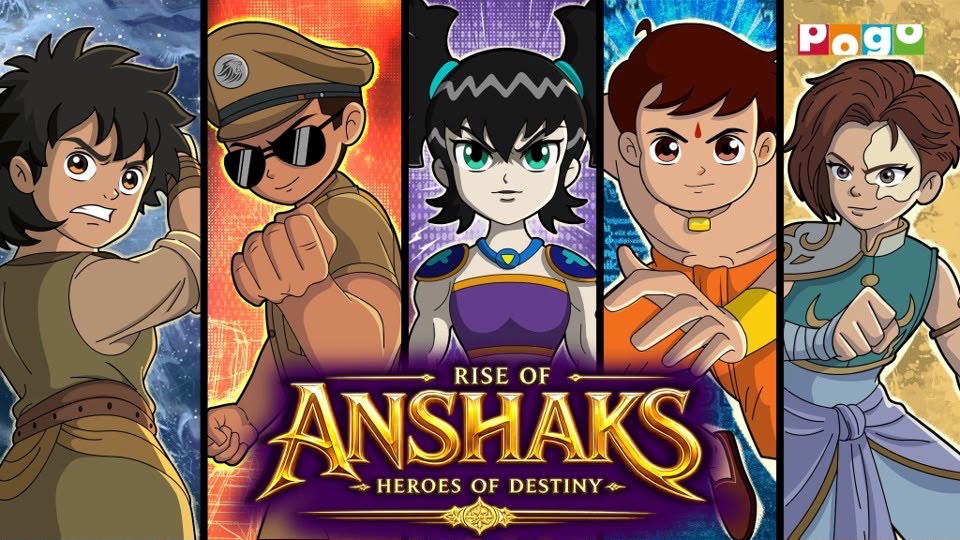 POGO UNVEILS INDIA’S BIGGEST ANIME CROSSOVER AS CHHOTA BHEEM AND LITTLE SINGHAM JOIN FORCES IN ‘RISE OF ANSHAKS: HEROES OF DESTINY’
