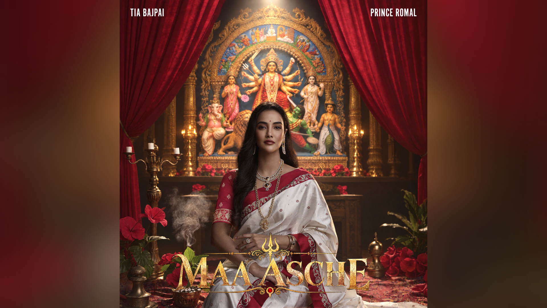 Tia Bajpai’s ‘Maa Asche’ Celebrates the Spirit of Bengal and the Power of Maa Durga